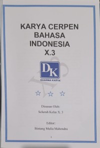 Image of Karya Cerpen Bahasa Indonesia X.3